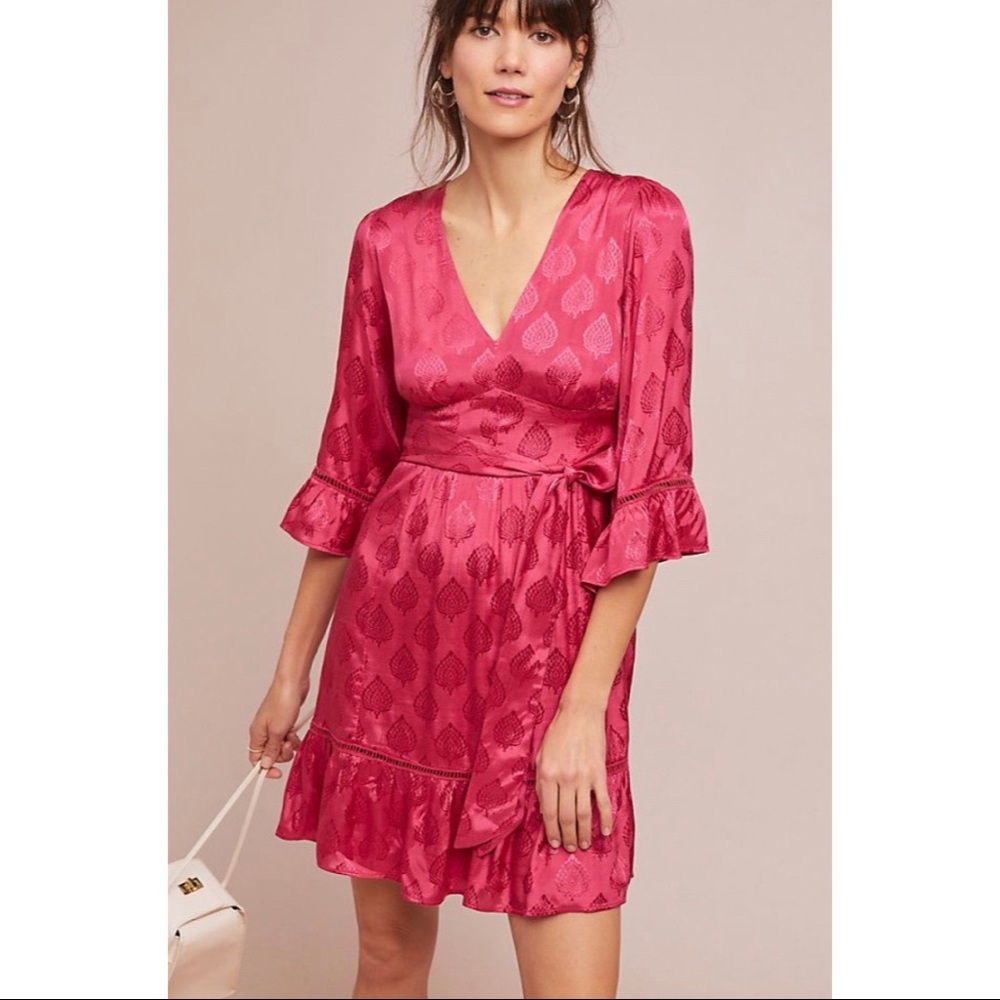 Anthropologie Maeve Christine Belted Dress - Picture 1 of 16